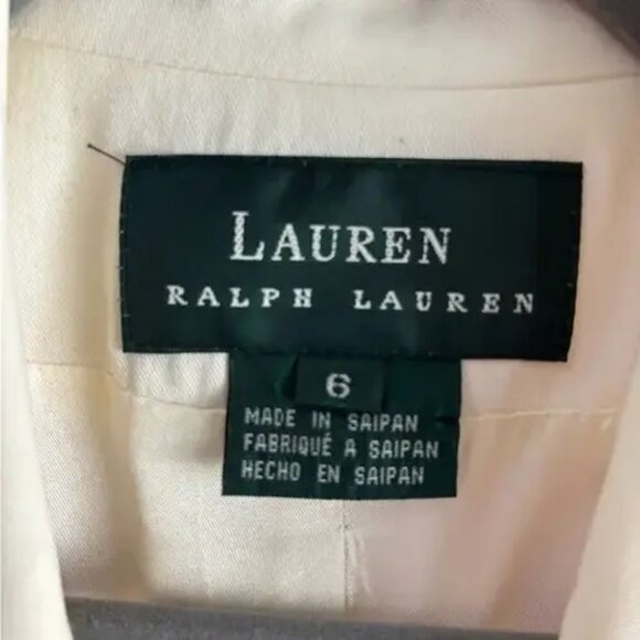 Lauren Ralph Lauren double breasted blazer ivory women's size 6 NWT - Picture 4 of 5